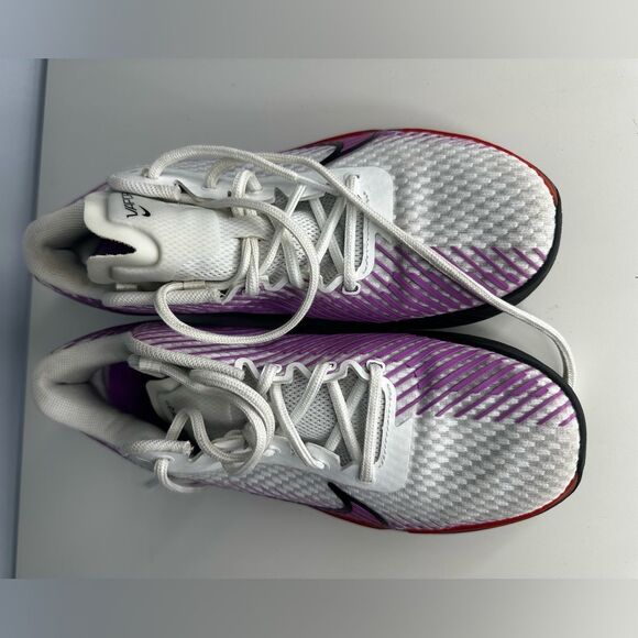 Nike Court Air Zoom Vapor 11 Low White Picante Fuchsia Nikecourt M 8 / W 9.5 - Picture 4 of 8